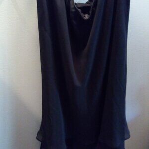 NWOT Black chiffon  dressy skirt